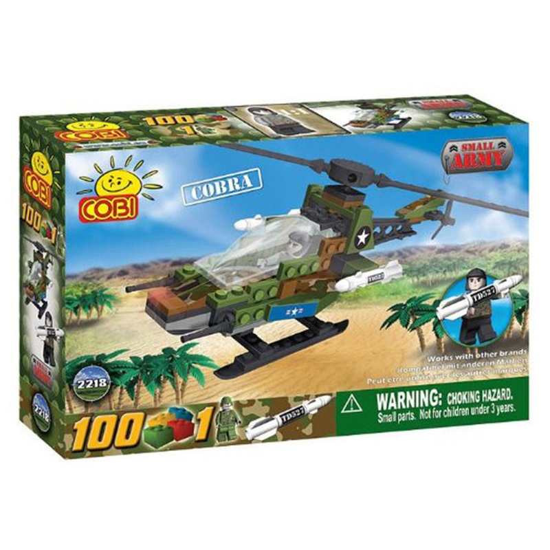 Small Army 100pc Cobra Military Hlicoptre Construction