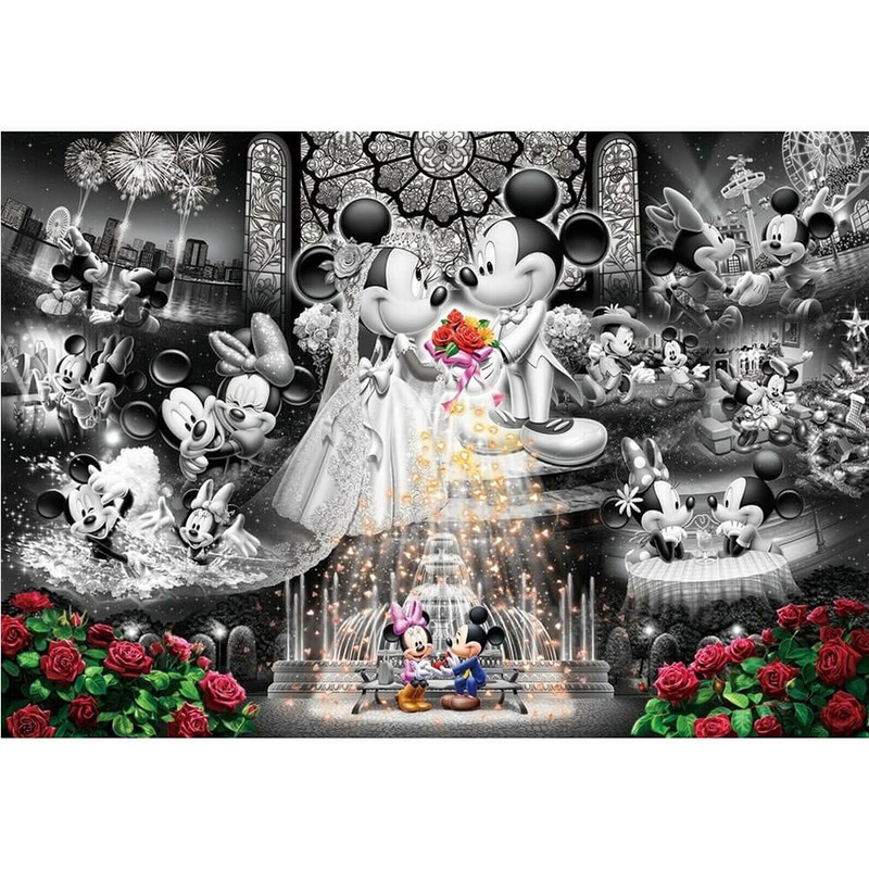 Tenyo Disney Mickey & Minnie Frost Art Puzzle (1 000 PC)