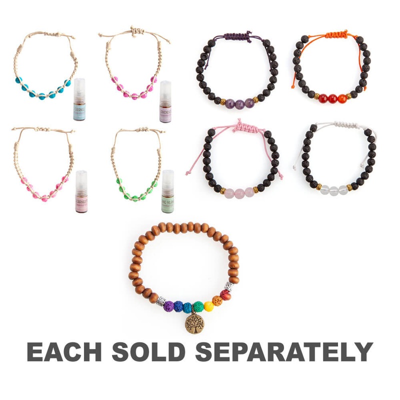 Bracelet diffuseur avec huile essentielle