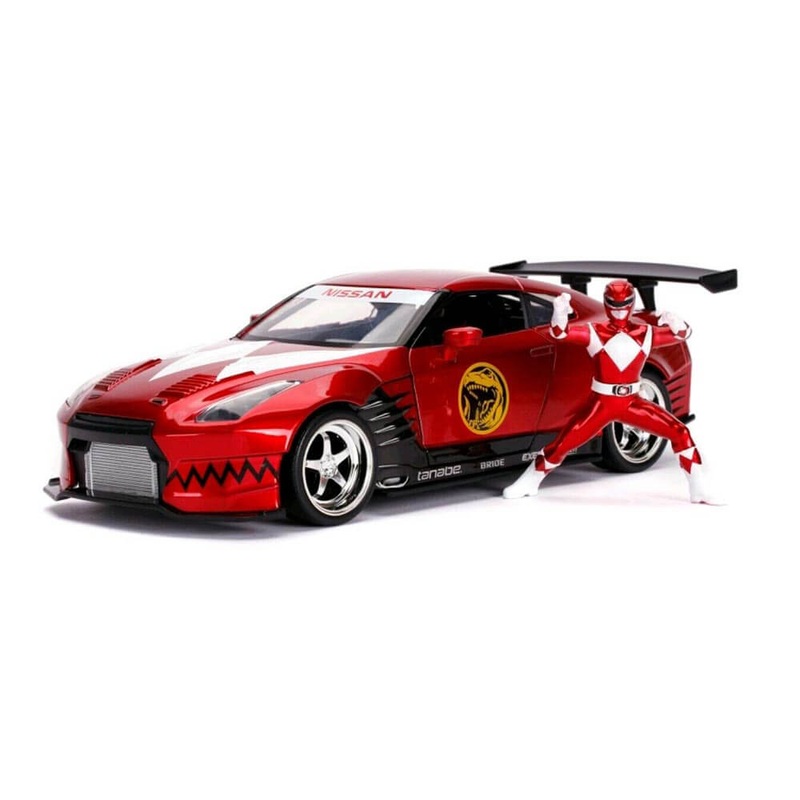 Power Rangers '09 Nissan GT-R Red 1:24 chelle Hollywood Ride