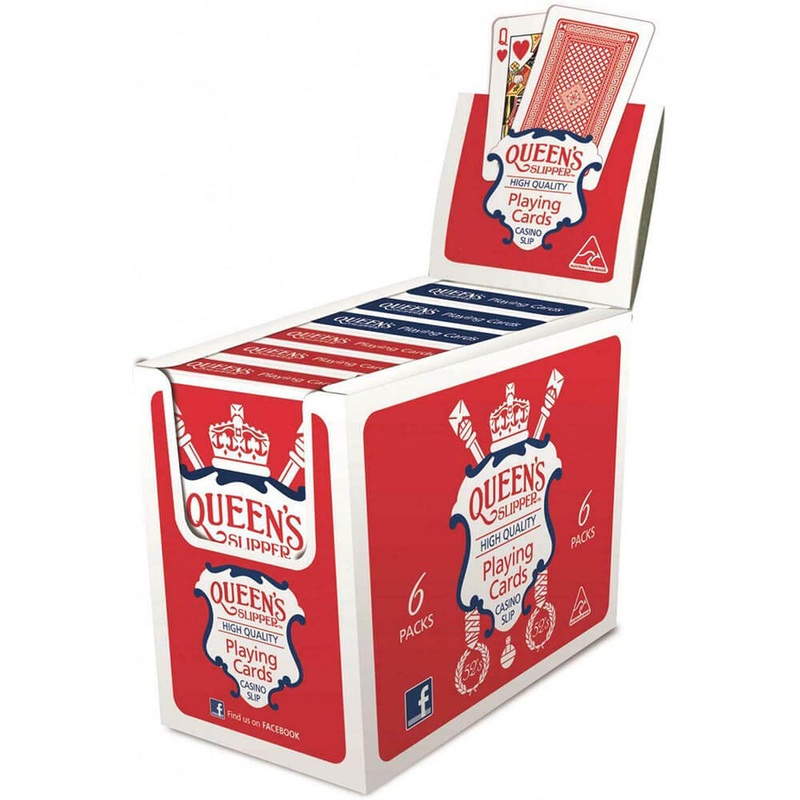 Queens Slipper 52 Playing Cards (bote de 6)