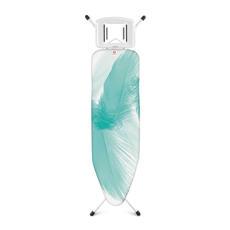 Tableau de repassage de brabantia avec repos en fer  vapeur solide (124x38 cm)