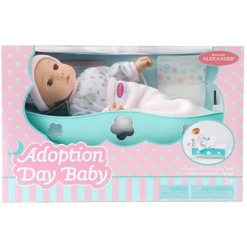 Adoption Day Baby Girl - Light Skin/Brown Eyes Doll
