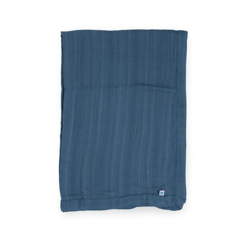 Blue Dusk Deluxe Muslin Baby Quilt