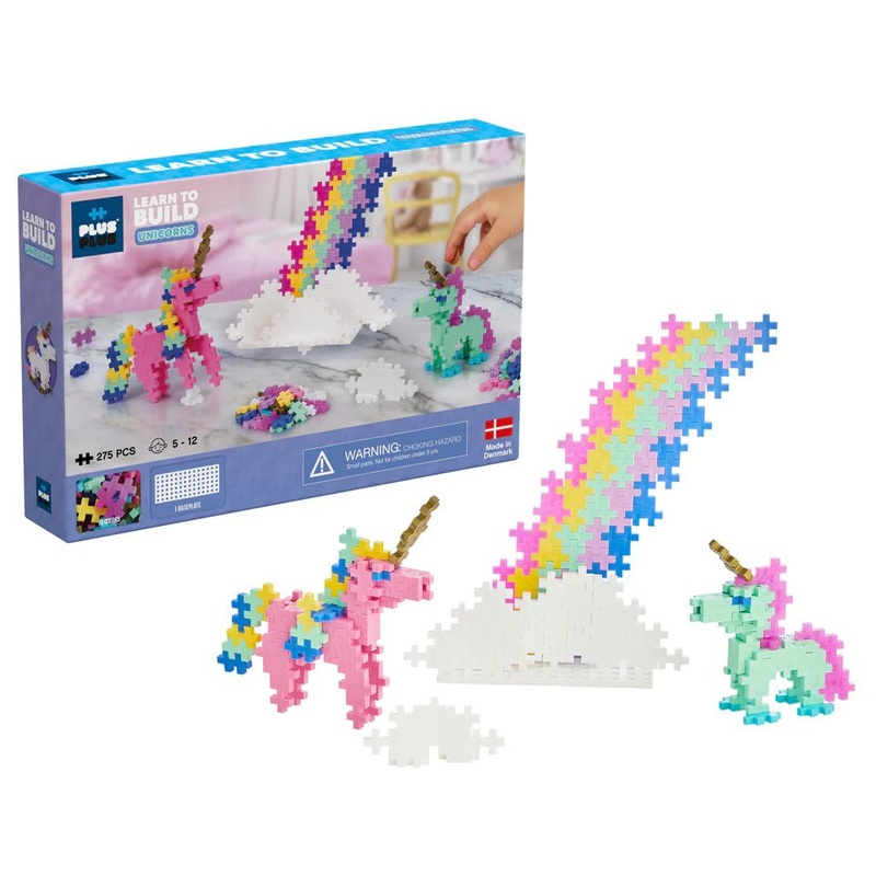 275 pc Plus-Plus Learn to Build - Unicorns Set