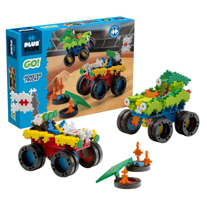 600 pc Plus-Plus GO! - Monster Trucks