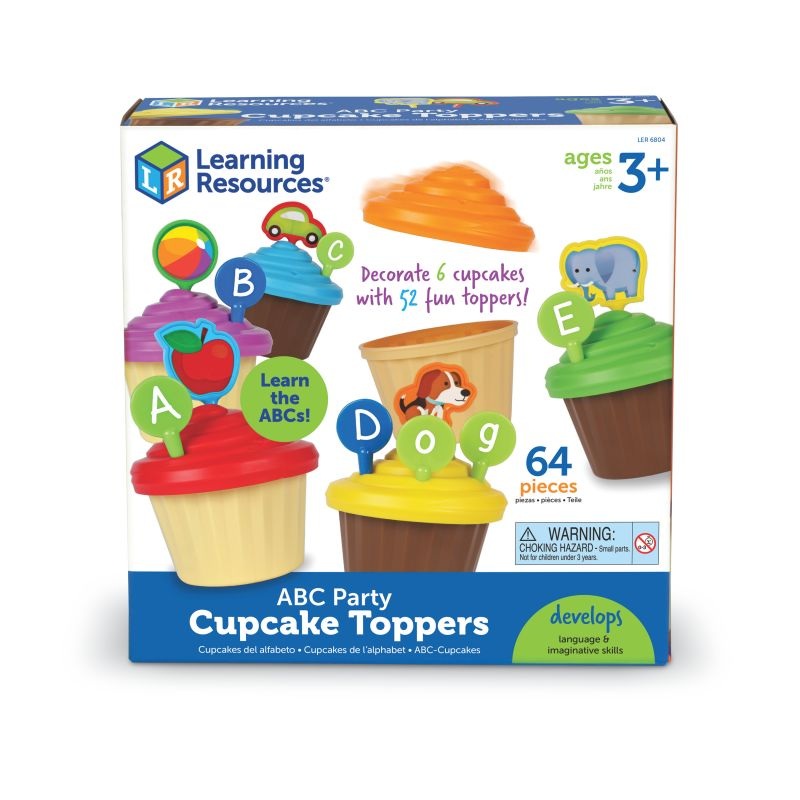 ABC Party Cupcake Toppers