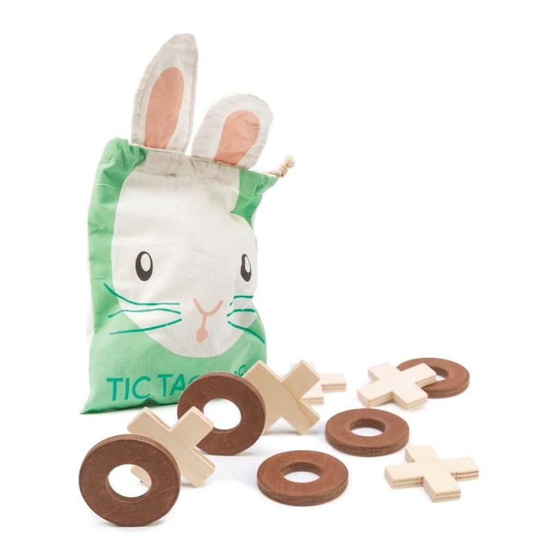 Tender Leaf Bunny Tic Tac Toe Game & Storage Bag