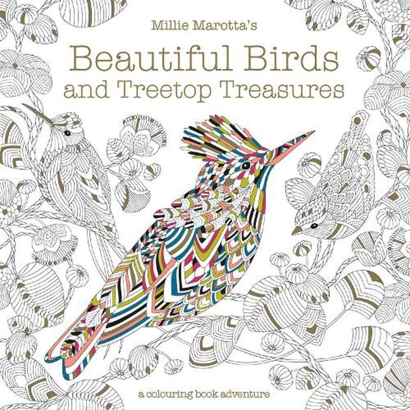 Beautiful Birds & Treetop Treasures Coloring Book
