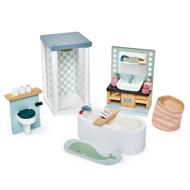 Tender Leaf Toys Dolls House Bathroom Furniture