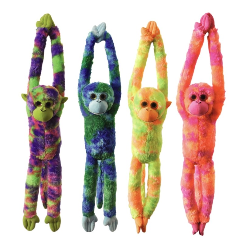 20" (50cm) Tie Dye Hanging Monkey Asst
