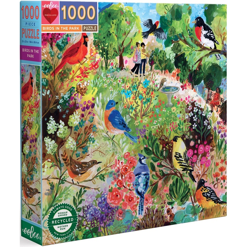 Birds in the Park 1000 Piece Square Puzzle