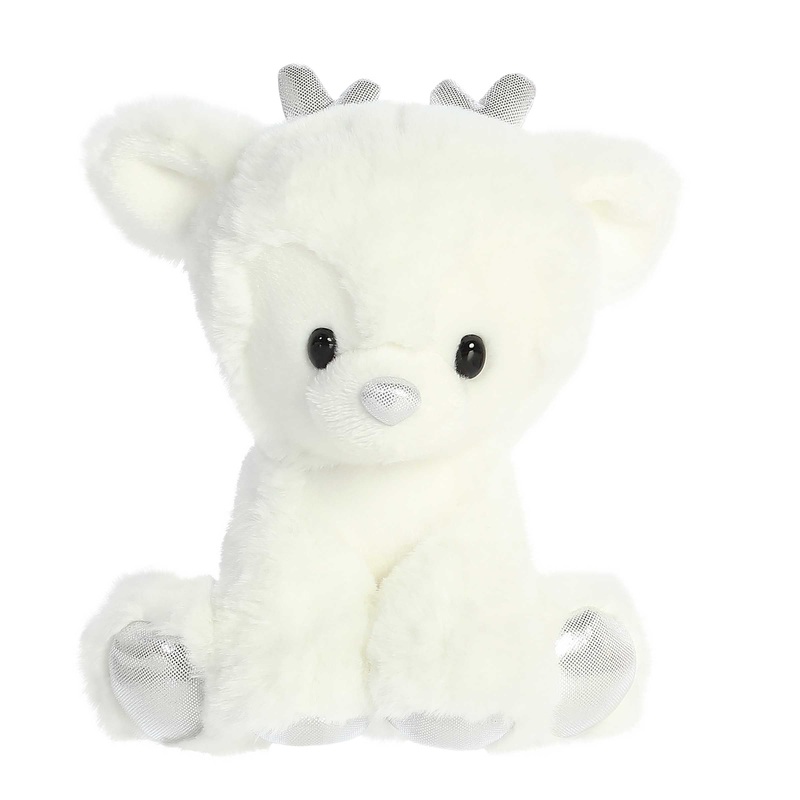 8" DASHING REINDEER - WHITE