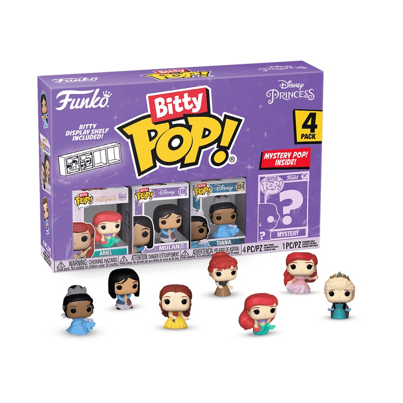Funko - Disney Princess Ariel Funko Bitty Pop! Mini-Figure 4-Pack