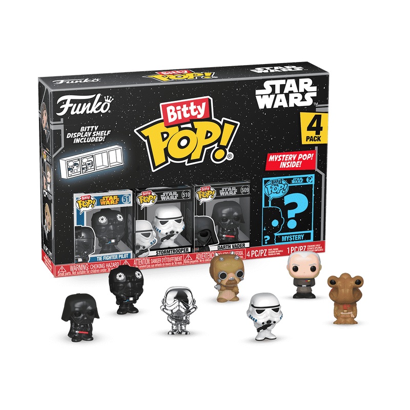 Funko - Star Wars Darth Vader Funko Bitty Pop! Mini Figure 4-Pack