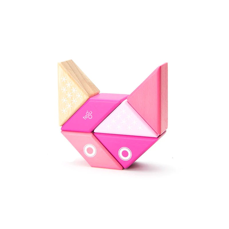Travel Pals - Magnetic Wooden Block Set | Kitty