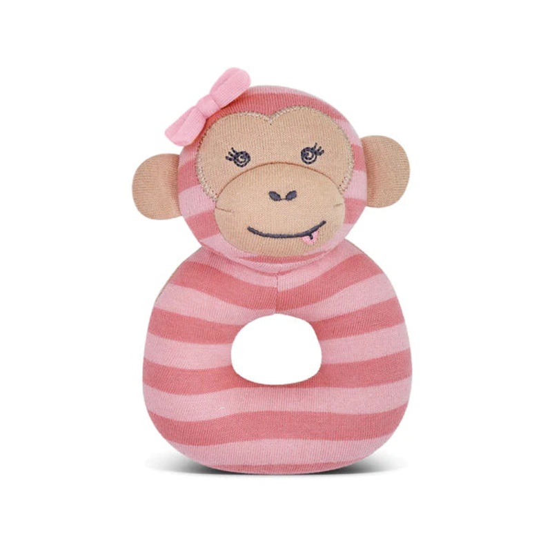 Maggie Monkey Teething Rattle
