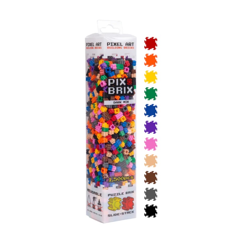 Pix Brix - 1500 pc Mixed Box - Dark