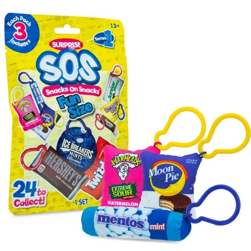 SOS Fun Size Plush 3-Pack Dangler