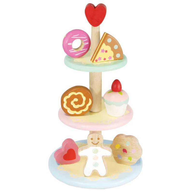 Three Tier Patisserie Cake Stand - 8 Piece Set