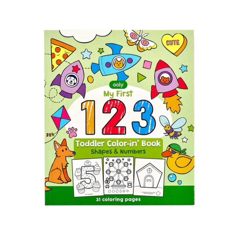 Toddler - Colorin' Book - 123 - Shapes & Numbers