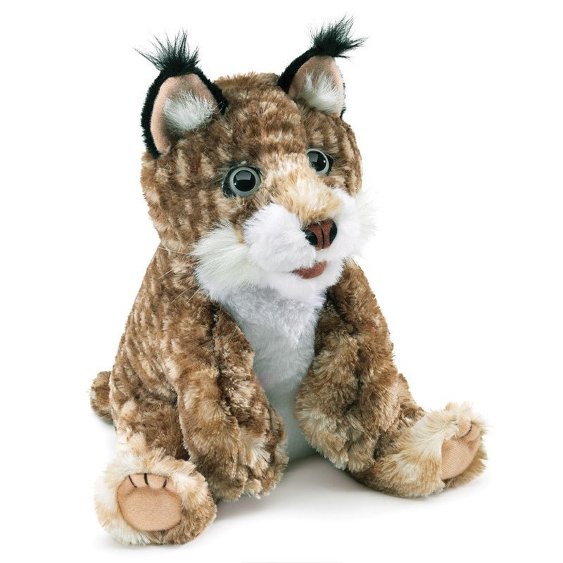 Bobcat Kitten Stuffed Animal Hand Puppet
