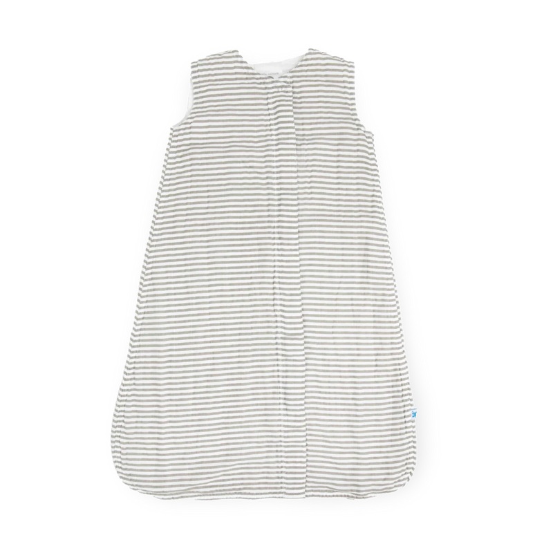 Grey Stripe Cotton Muslin SleepBag Medium