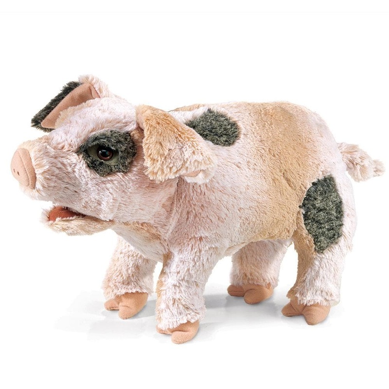 Grunting Pig Stuffed Animal Puppet