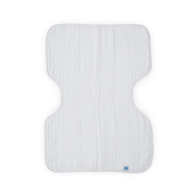 White Cotton Muslin Burp Cloth 2 Pack