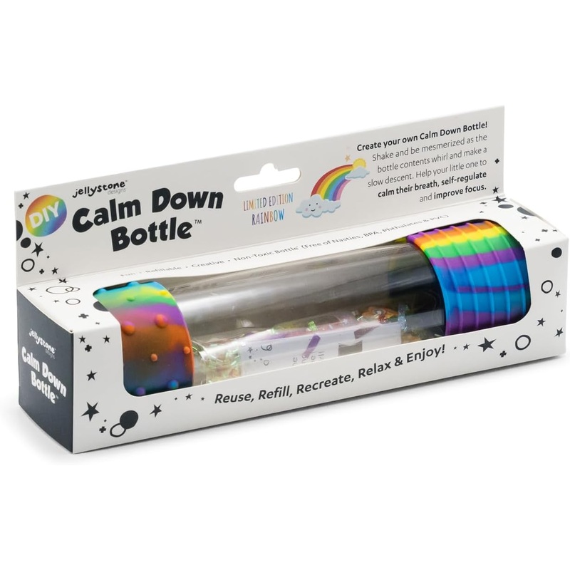 DIY Calm Down Bottle Rainbow
