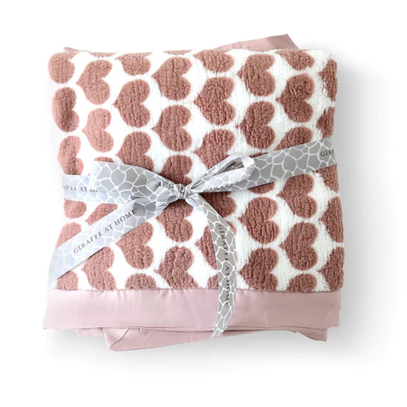 Little Giraffe - Chenille Heart Army Throw Blanket