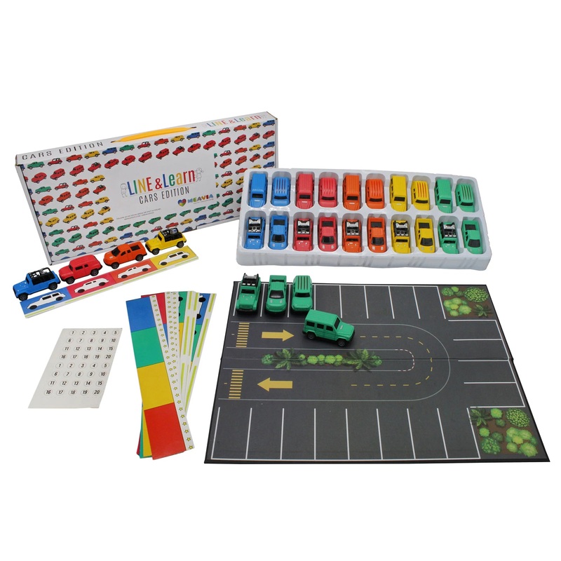 MEAVIA Line and Learn Cars Set