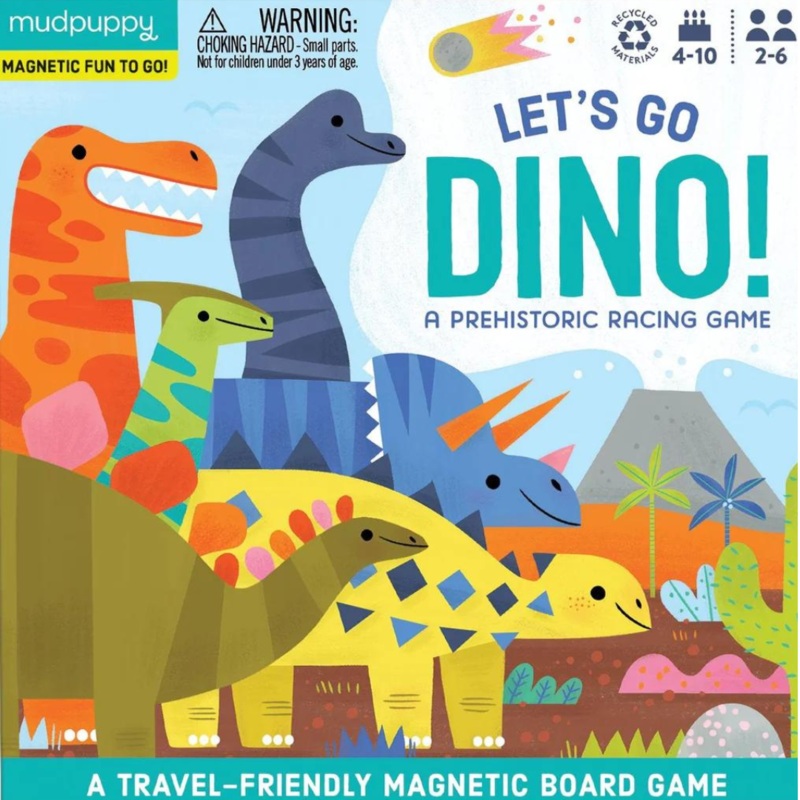 Magnet Game Let's Go, Dinos!(Mudpuppy)