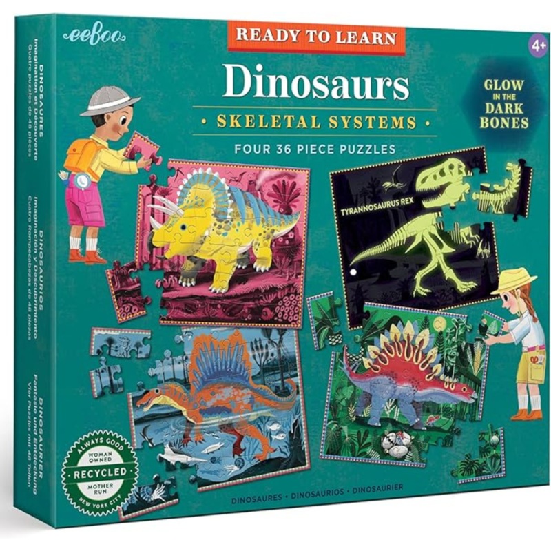 Ready to Learn- Dinosaurs 36Pc Set -glow