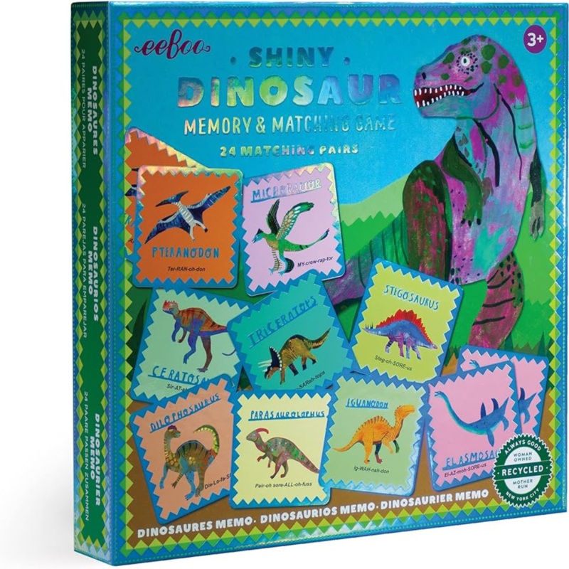 Shiny Dinosaur Memory and Matching Game