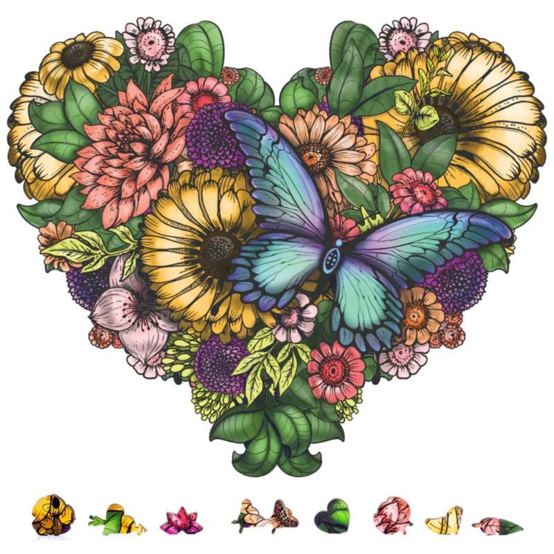 ZenChalet - Flower Heart - 1000 PC Puzzle