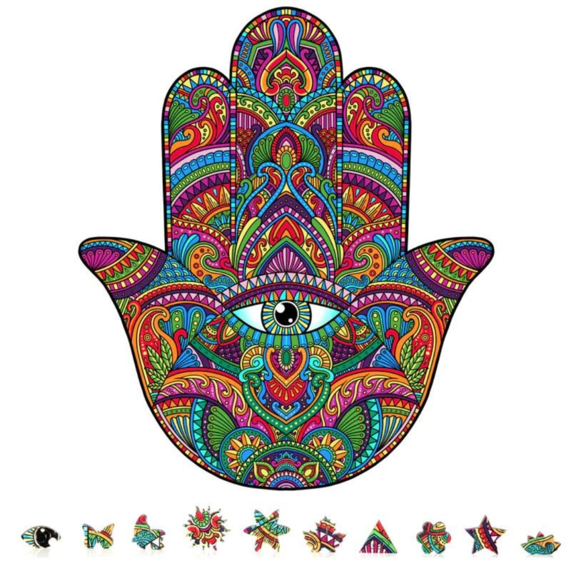 ZenChalet - Hamsa Hand - 200 PC Puzzle