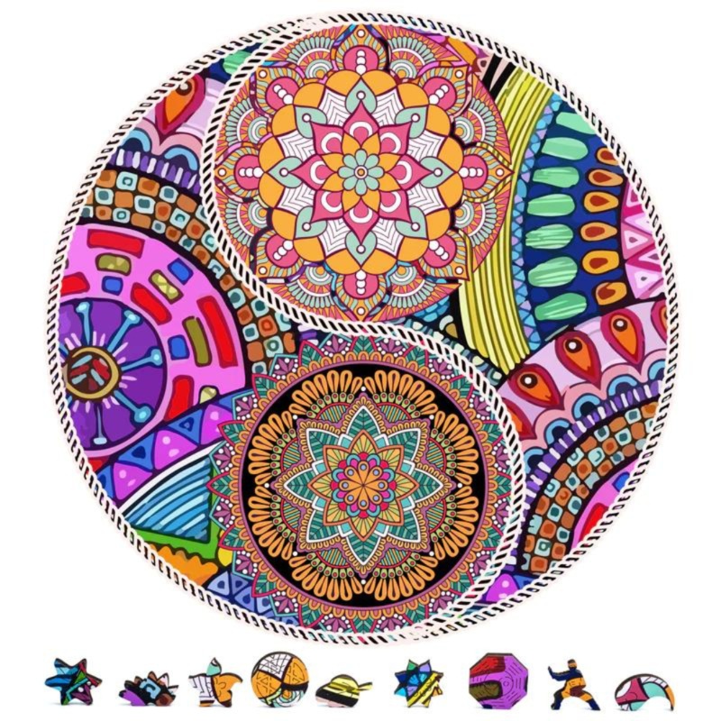 ZenChalet - Yin Yang Flowers - 200 PC Puzzle