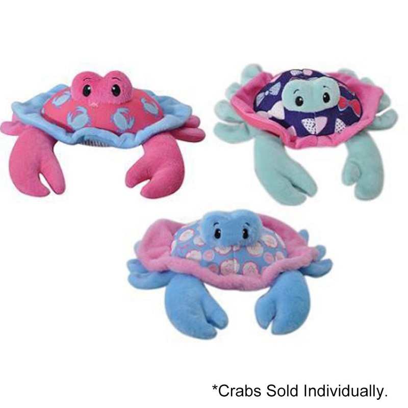 7" Plush Casey Crab - Assorted Colors