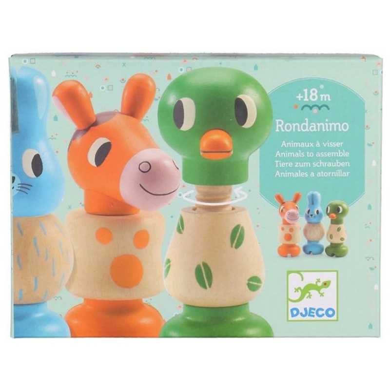 Early Learning: Rond Animo Twisty Wooden Animals