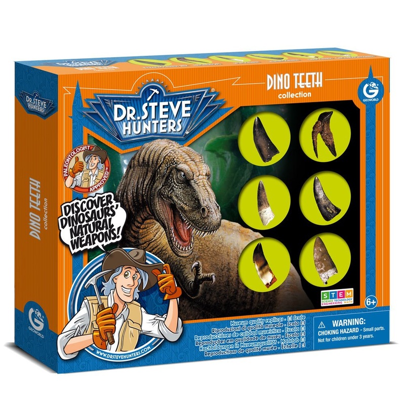 GEOWorld Dino Teeth Replica Collection - 6 pieces
