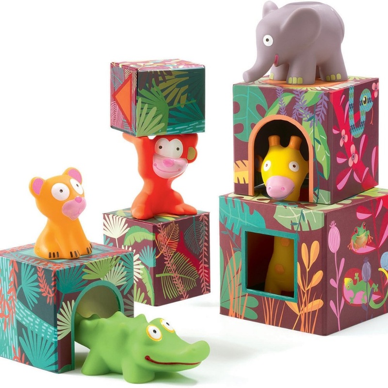 Maxi Topanijungle Nest and Stack Blocks + Animals