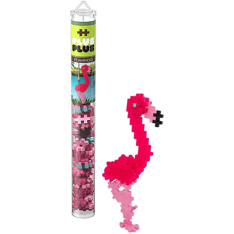 70 pc Plus-Plus Flamingo Tube