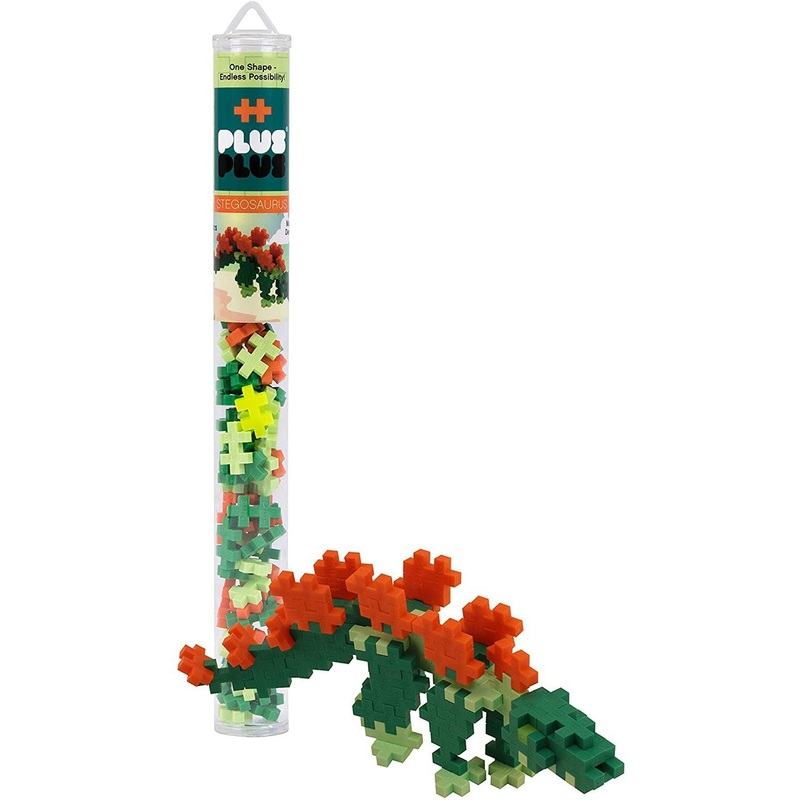 70 pc Plus-Plus Stegosaurus Tube