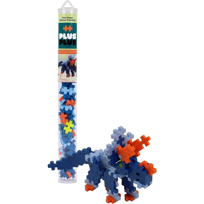 70 pc Plus-Plus Triceratop Tube