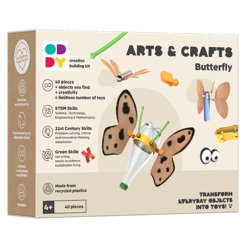 Oddy Arts and Crafts Butterfly Building Kit