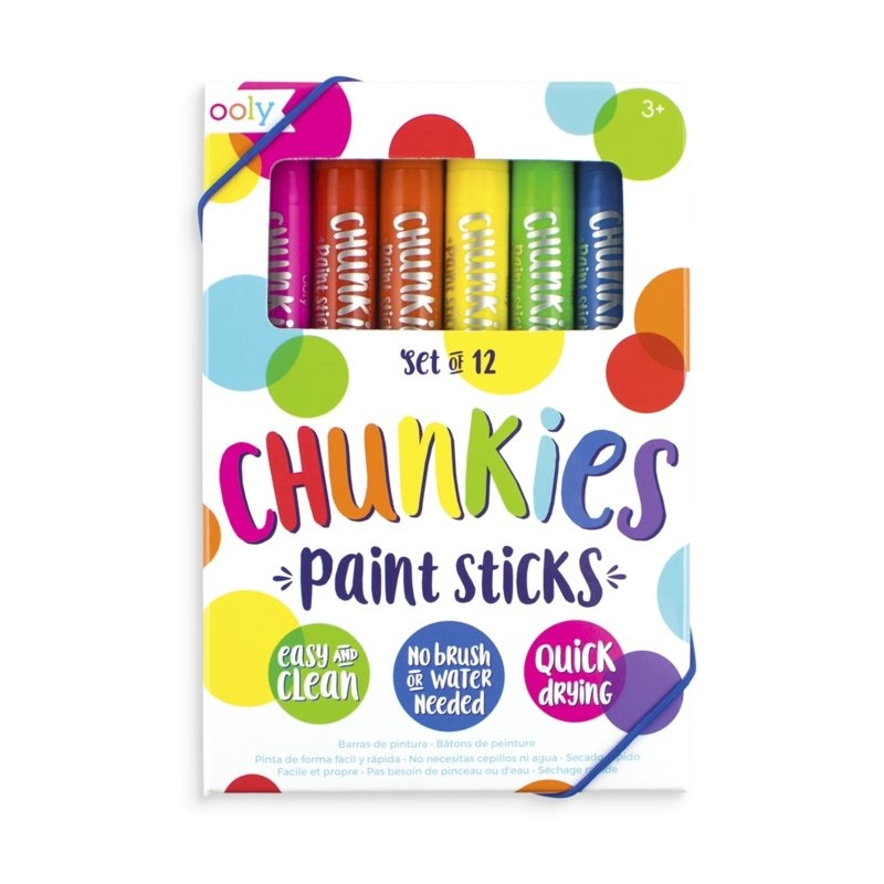 OOLY Chunkies Paint Sticks - Set of 12 - Classic