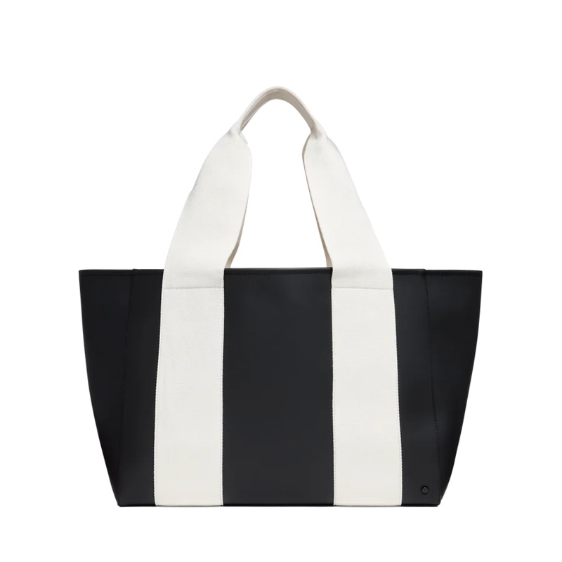 Wellington Cabana Tote - Black/Ivory