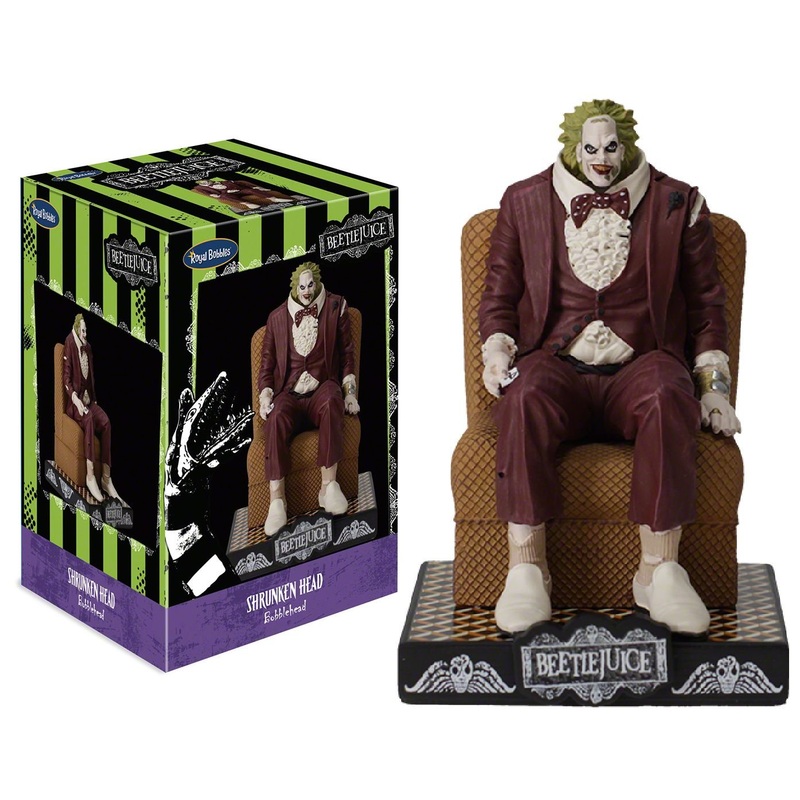 Beetlejuice Shrunken Head Bobblehead