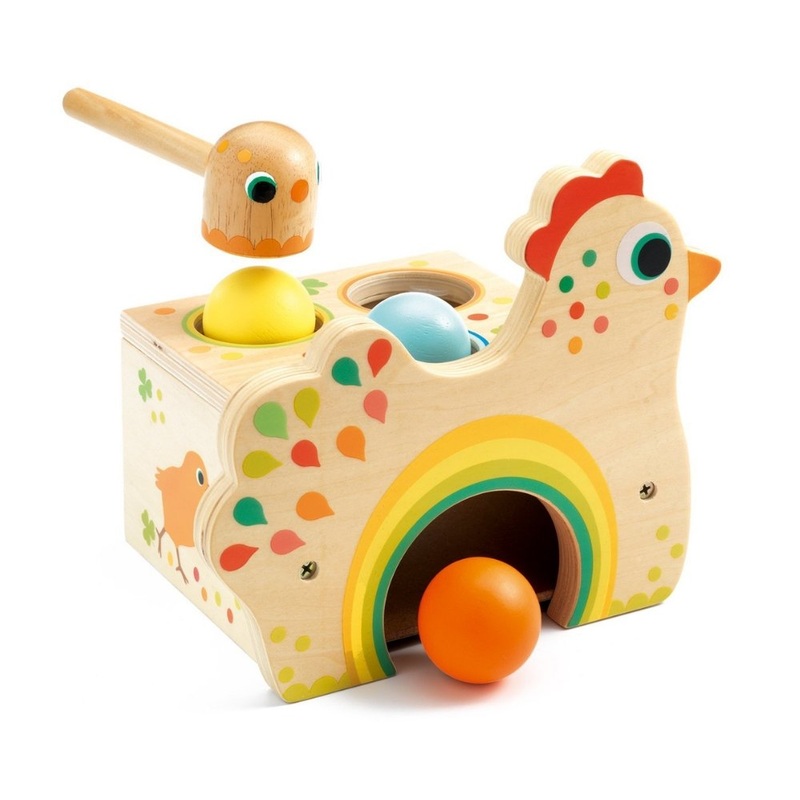Early Learning: Tapatou Chicken Wooden Tapping Game